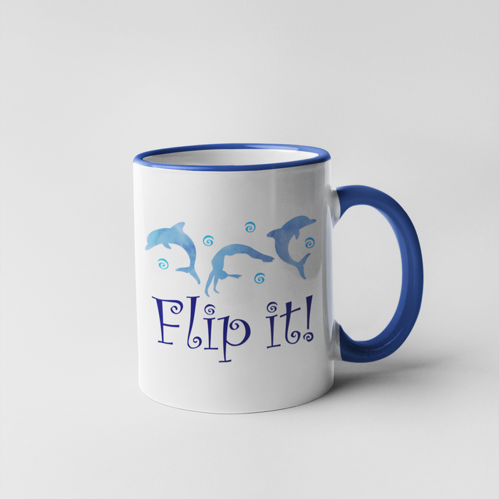 Flip It Gymnast & Dolphins Mug