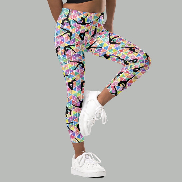 Kids/Youth Geometric Gymnasts Leggings