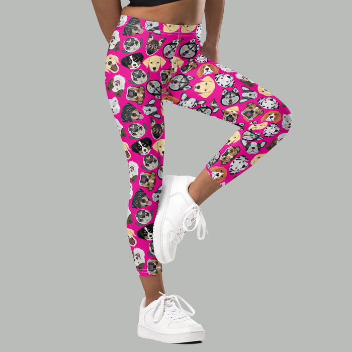 Kids/Youth Puppy Faces Leggings