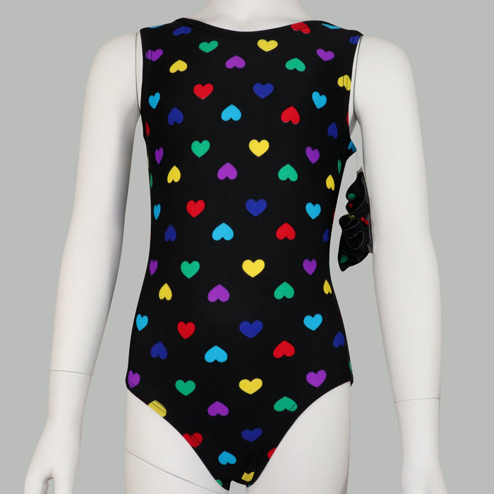 Rainbow Hearts Hearts Leotard