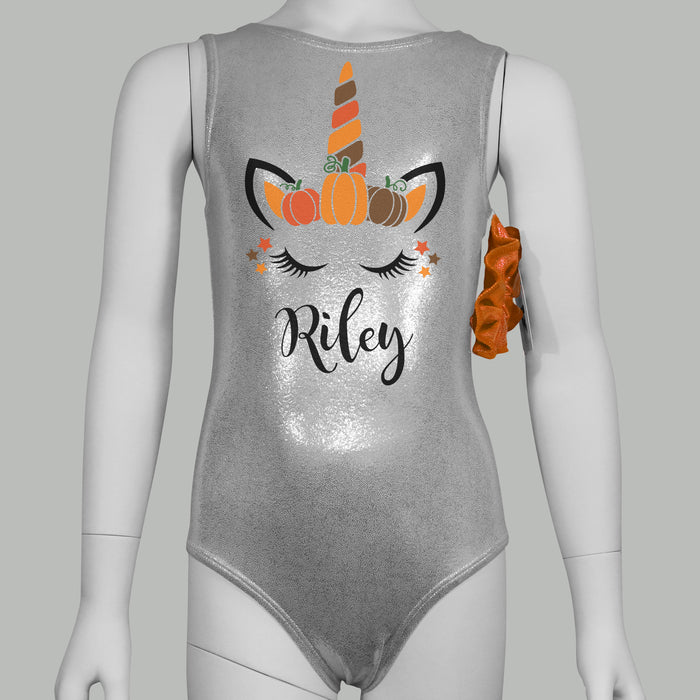 Fall Thanksgiving Unicorn Leotard - Personalized