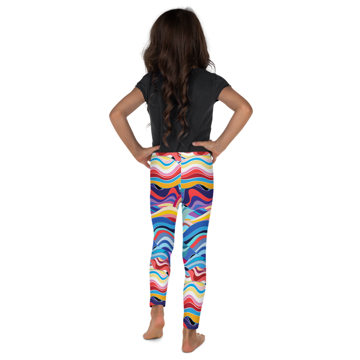 Abstract Waves Leggings