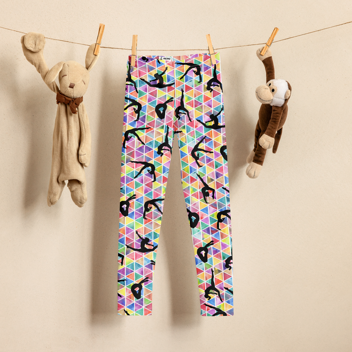 Kids/Youth Geometric Gymnasts Leggings