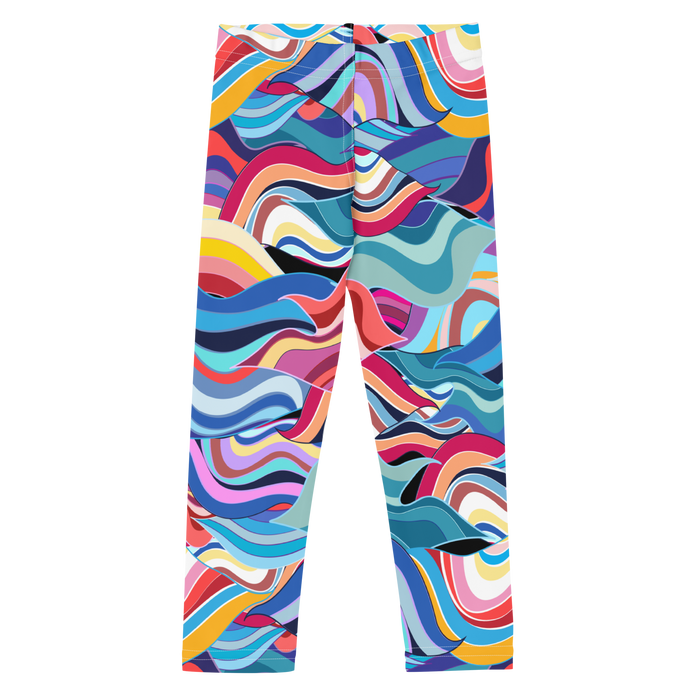 Abstract Waves Leggings