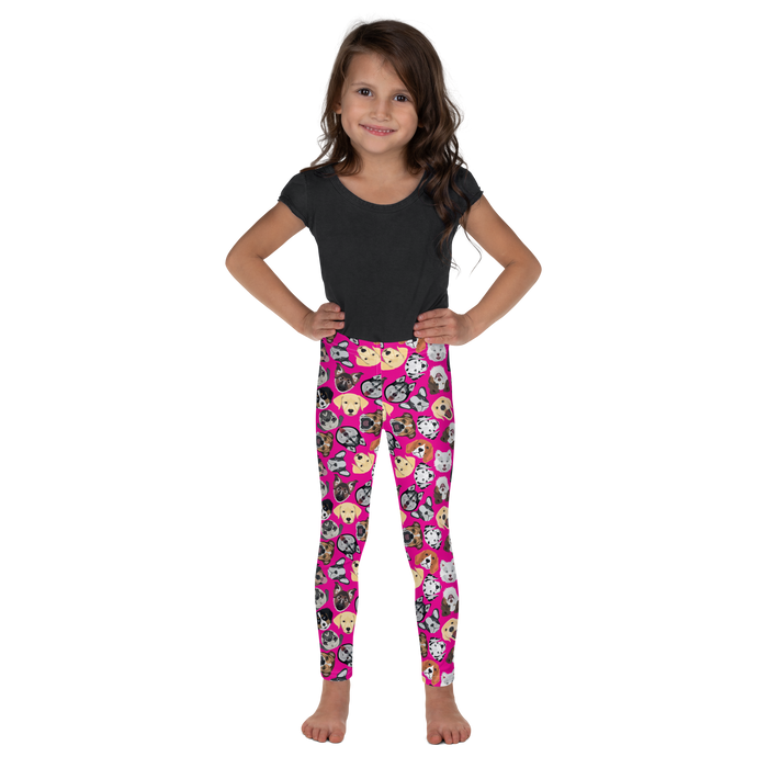 Kids/Youth Puppy Faces Leggings