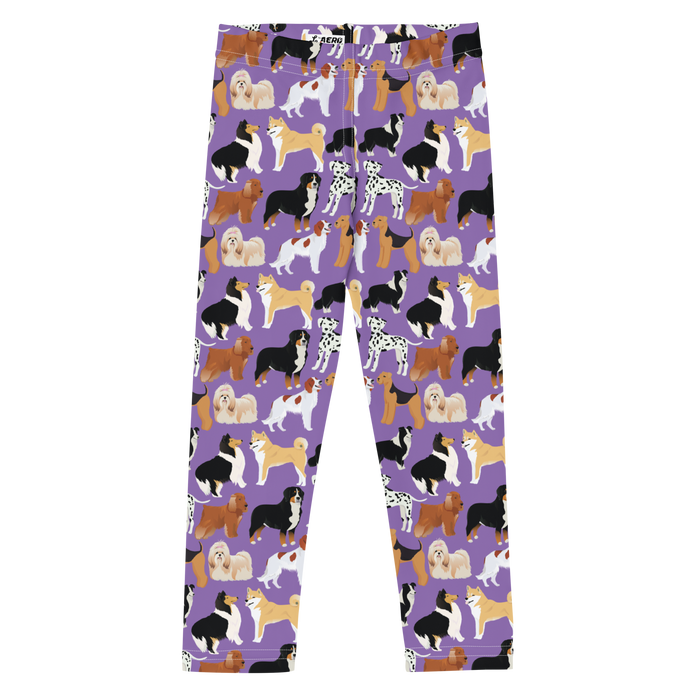 Kids/Youth Purple Dogs Leggings