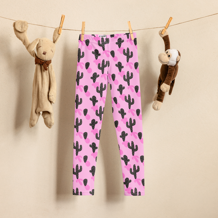 Kids/Youth Pink Cactus Leggings