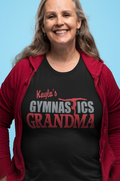 Tee Shirt Gymnastics T-shirt Gymnast sparkle GYMNASTICS GRANDMA mom Gymnastic Shirt girls Gymnastics Gymnast Glitter