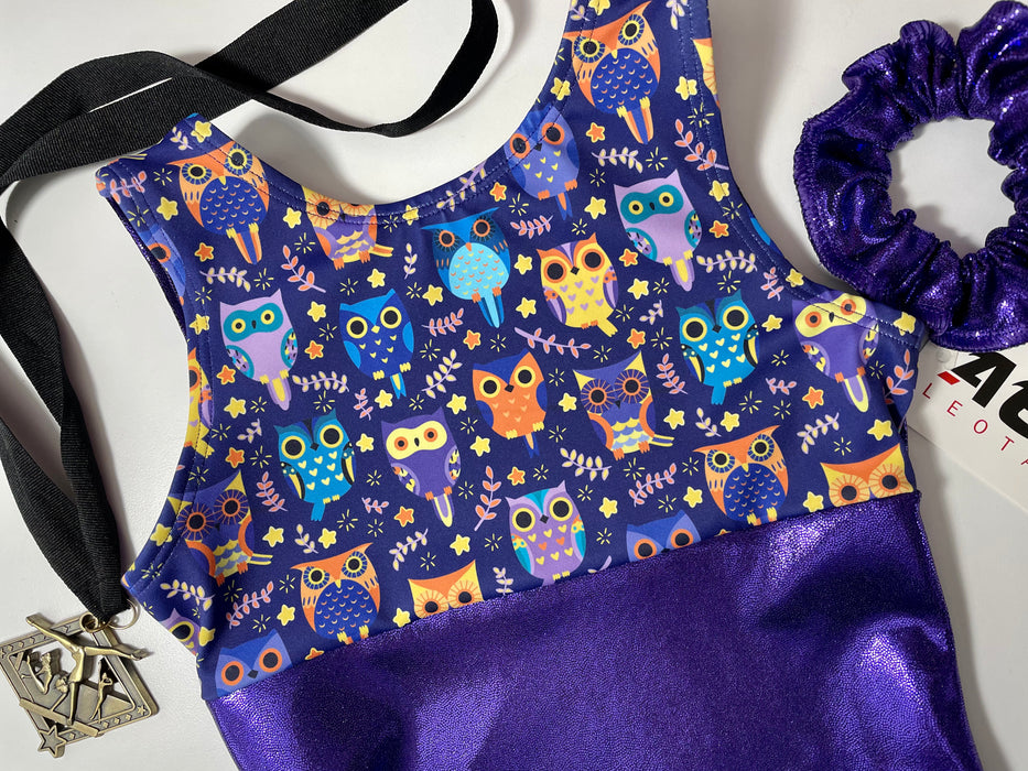 Purple Owls Leotard